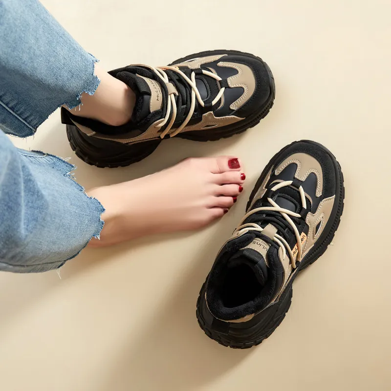 Mulinsen Warm Low-Top Chunky Sneakers Women's-12