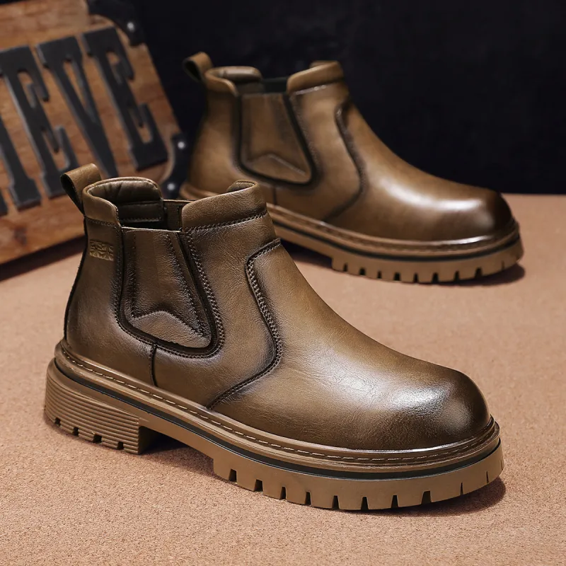 Mulinsen Ankle Boots Men Black/Brown-6