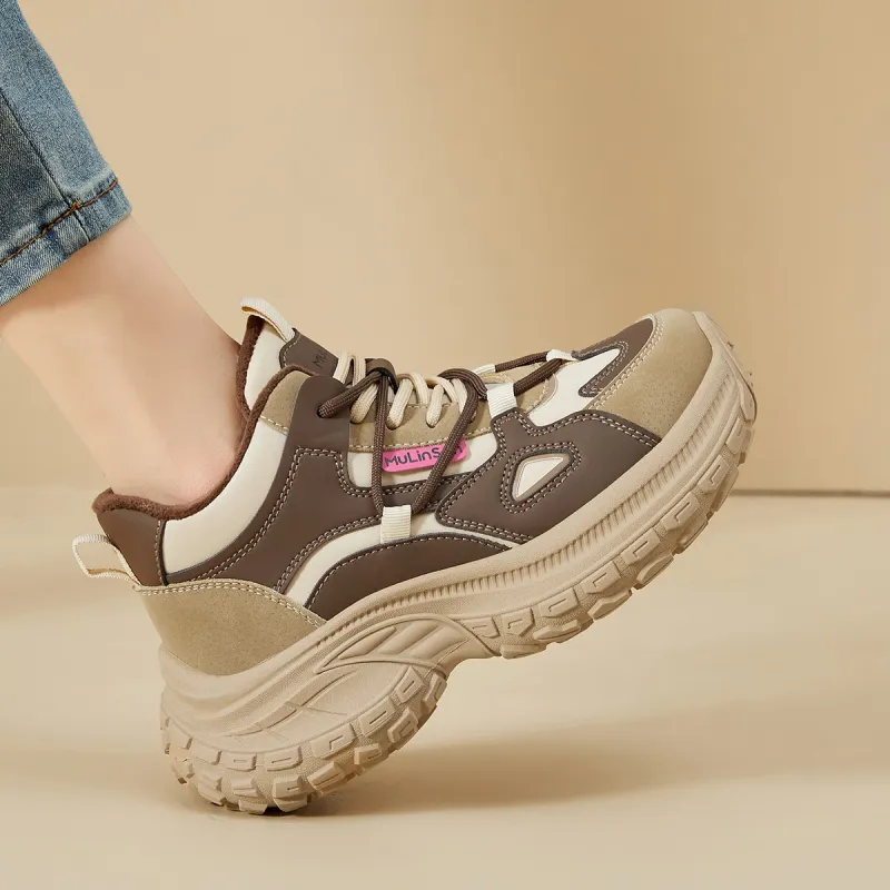 Mulinsen Warm Low-Top Chunky Sneakers Women's-4