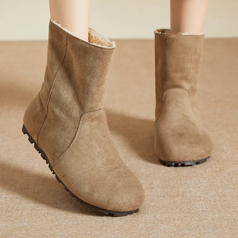 Mulinsen Ankle Boots Women's Greige/Khaki-5