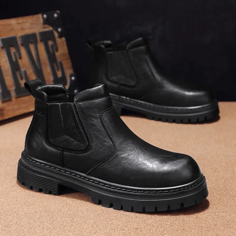 Mulinsen Ankle Boots Men Black/Brown-2