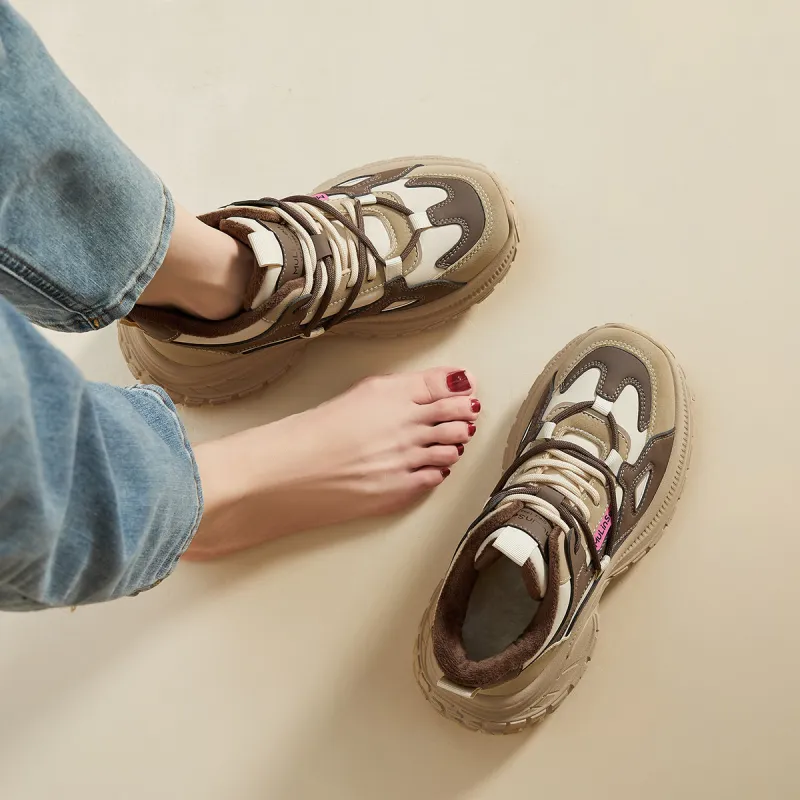 Mulinsen Warm Low-Top Chunky Sneakers Women's-5