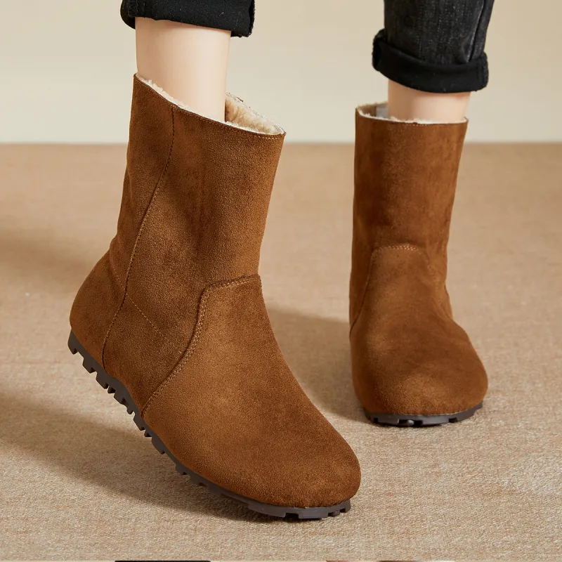 Mulinsen Ankle Boots Women's Greige/Khaki-12