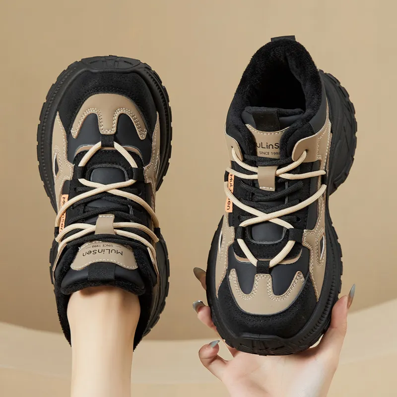 Mulinsen Warm Low-Top Chunky Sneakers Women's-10