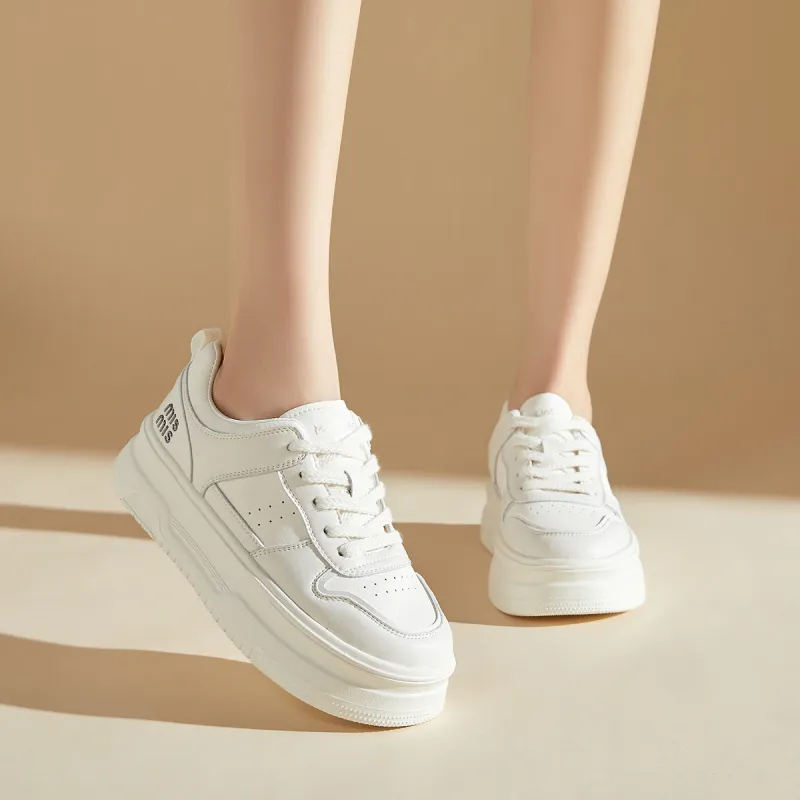 Mulinsen Abrasion Resistant Low Top Skateboard Shoes Women's Beige-3