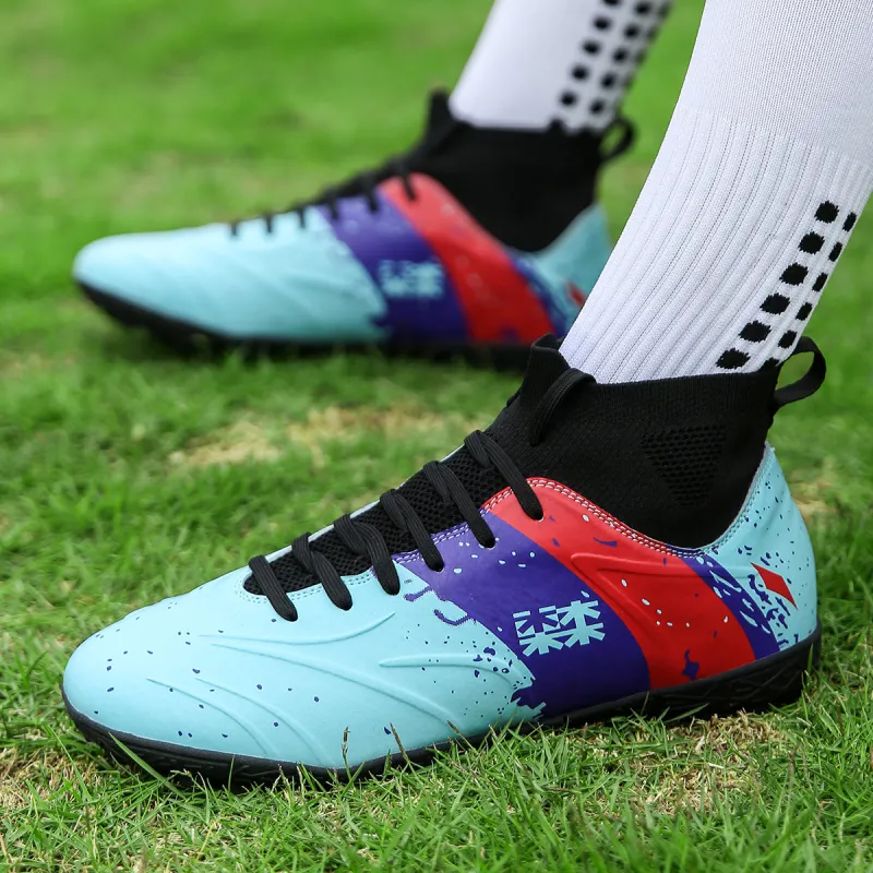 Mulinsen FG Rubber Long Studs Artificial Ground Anti-Slip Wear-Resistant Soccer Shoes Men's-5