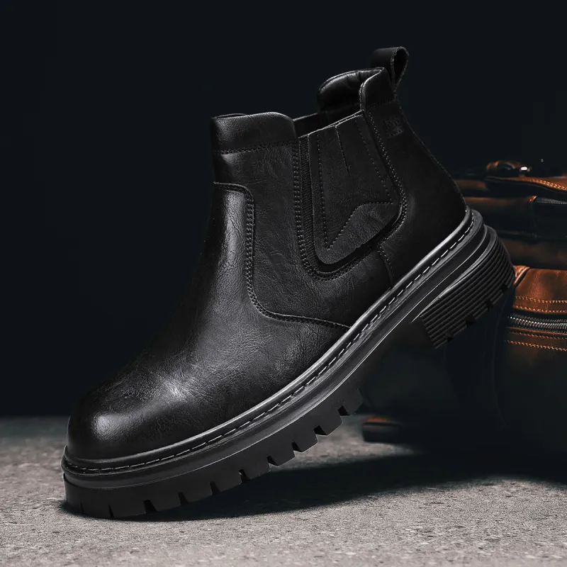 Mulinsen Ankle Boots Men Black/Brown-3