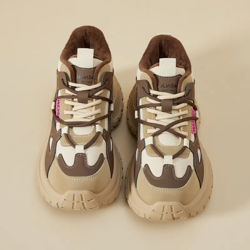 Mulinsen Warm Low-Top Chunky Sneakers Women's-6