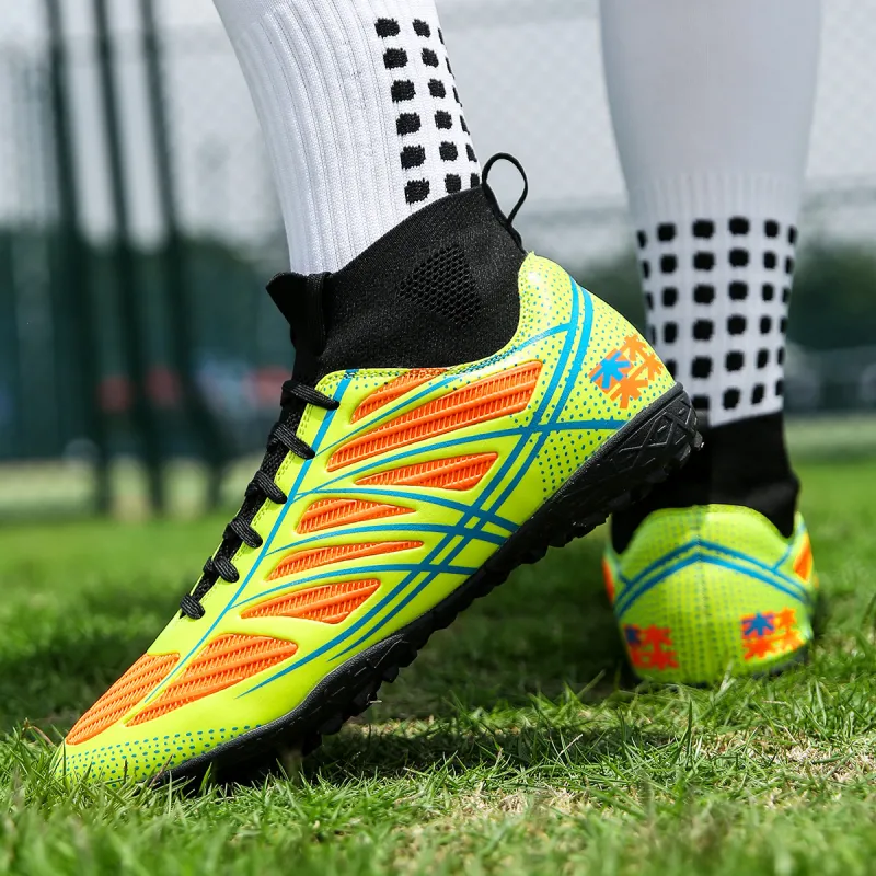 Mulinsen FG Rubber Long Studs Artificial Ground Soccer Shoes Men's-2