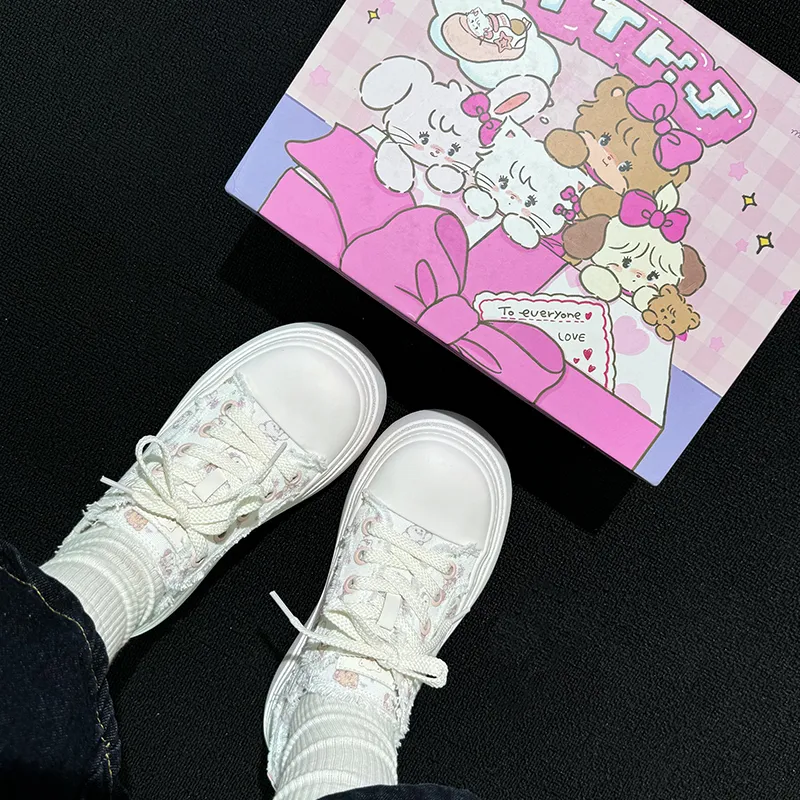 TTKJ Low Top Skateboard Shoes Women's Cream White-6