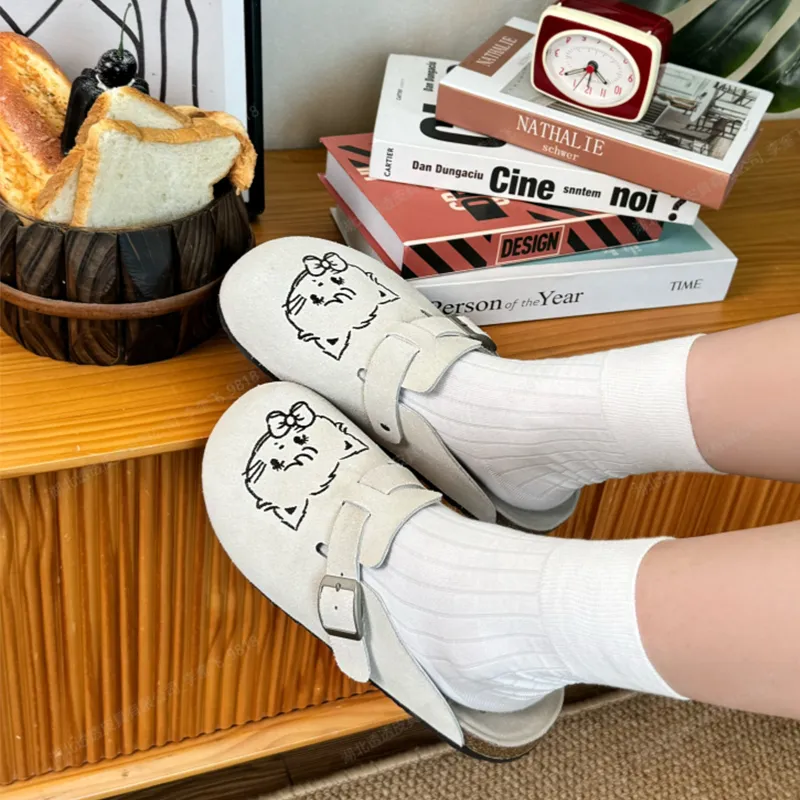 TTKJ Graffiti Slip Resistant Quick Dry Closed Toe Slippers Women's Sand Gray-6
