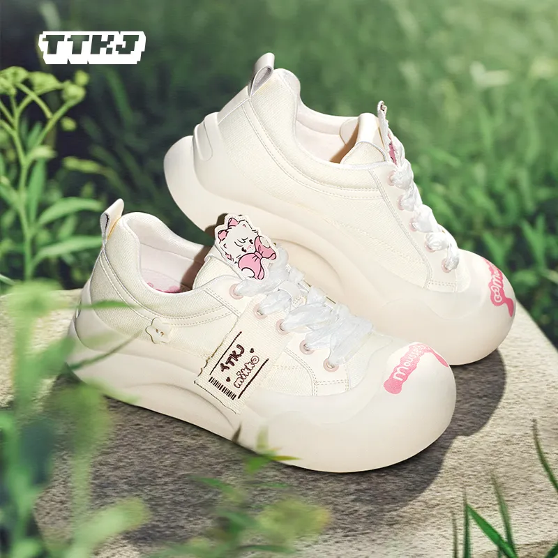 TTKJ Lightweight Anti Slip Low Top Casual Shoes Women's Sweetheart Pink-4