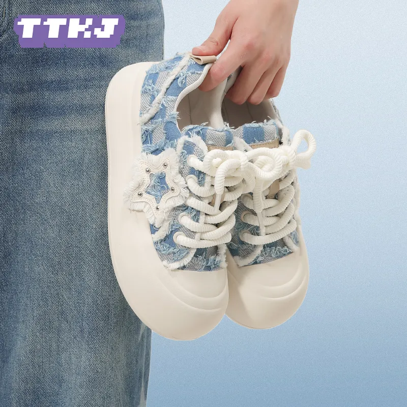 TTKJ Abrasion Resistant Slip Resistant Low Top Skateboard Shoes Women's-16