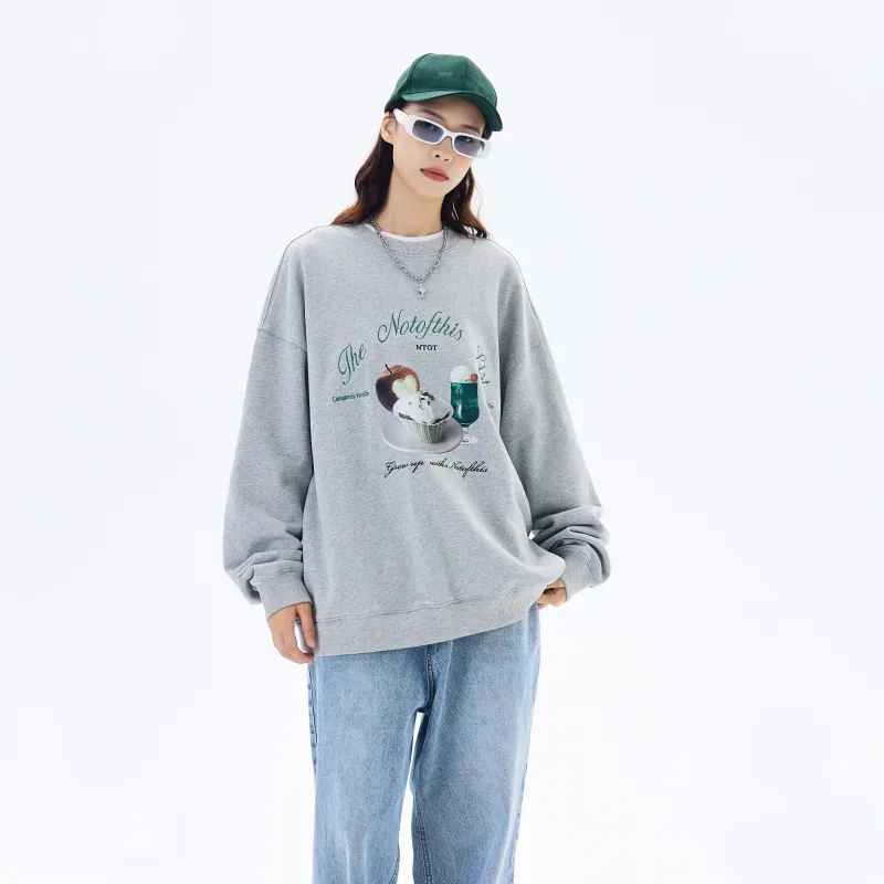 MOCBIRD Sweatshirt Unisex Light Gray-3