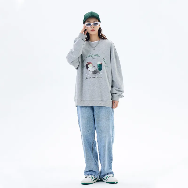 MOCBIRD Sweatshirt Unisex Light Gray-6