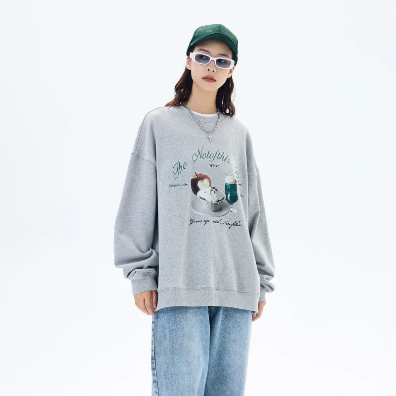 MOCBIRD Sweatshirt Unisex Light Gray-4