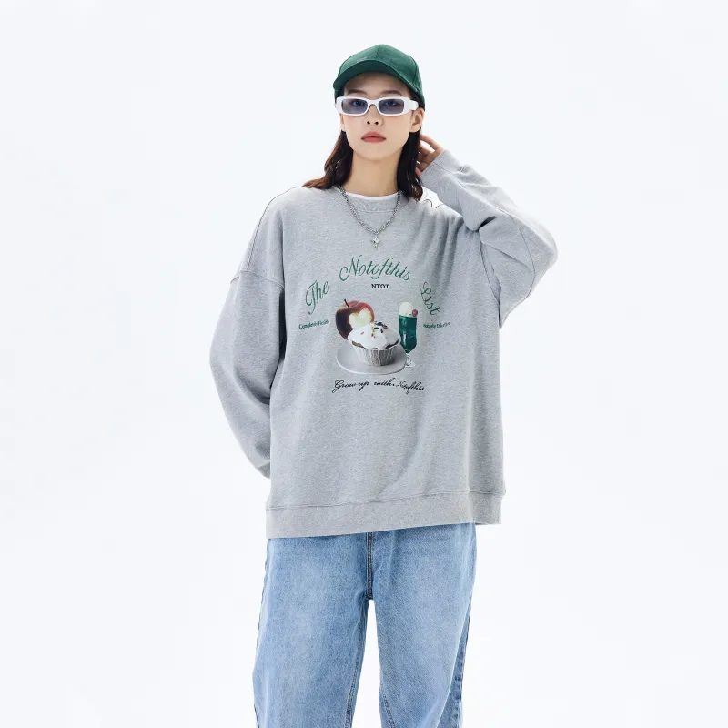 MOCBIRD Sweatshirt Unisex Light Gray-2