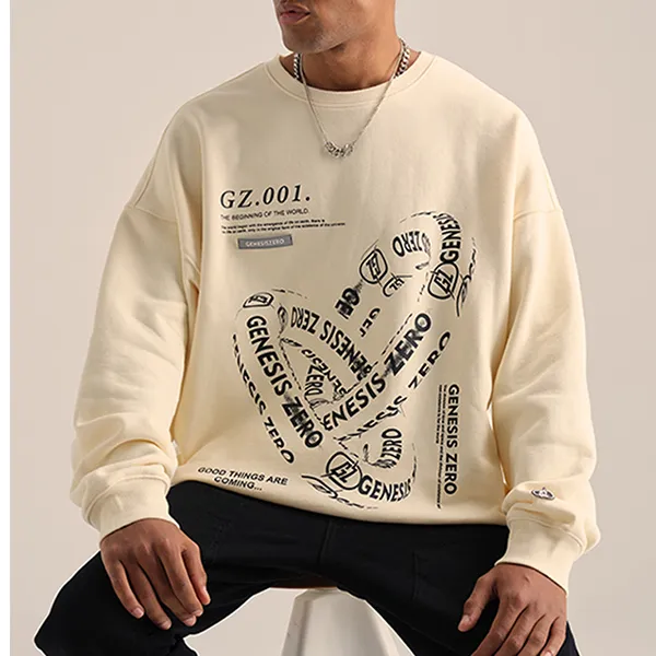 VVC Sweatshirt Unisex Beige Yellow-3