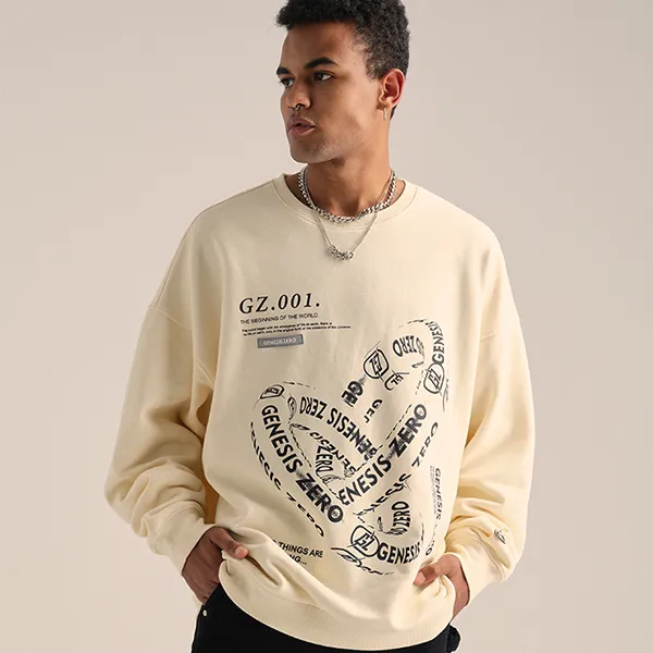 VVC Sweatshirt Unisex Beige Yellow-2