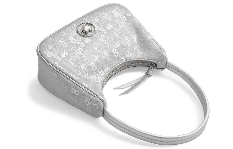 AILUXI PU Handbag Small Size Women's Time Silver-3