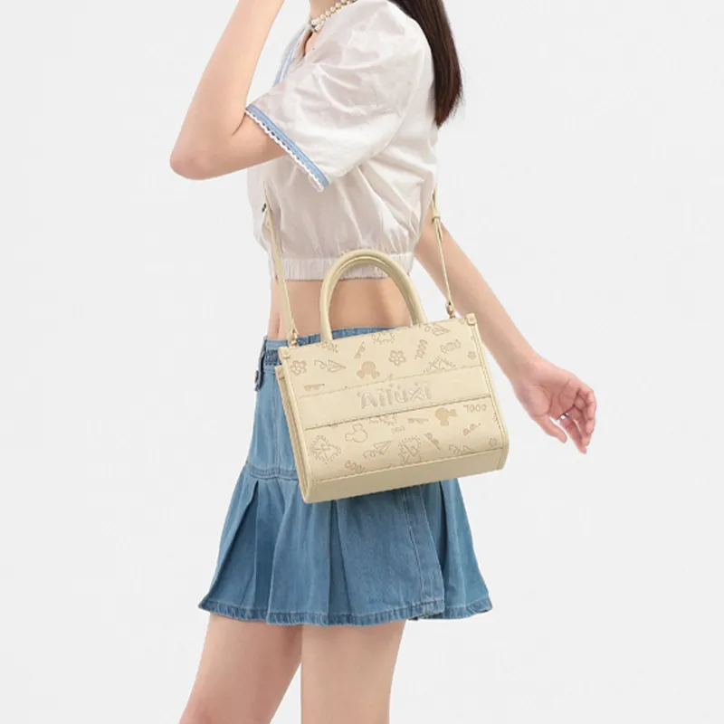 AILUXI PU Shoulder Bag, Crossbody Bag, Handbag Women's White-4