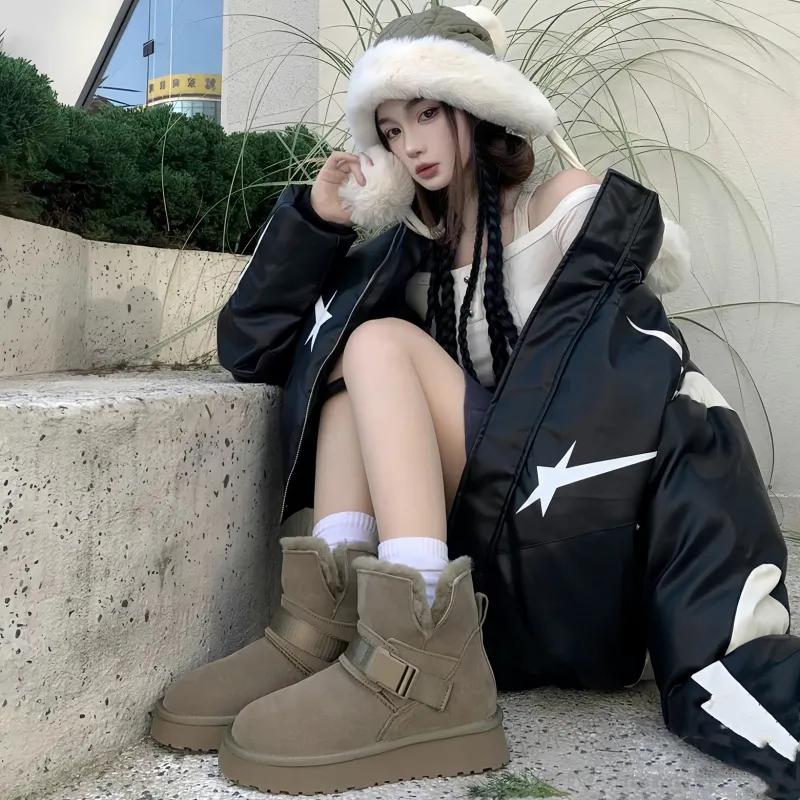 AOKANG 13cm Snow Boots 3.5cm Women's-6