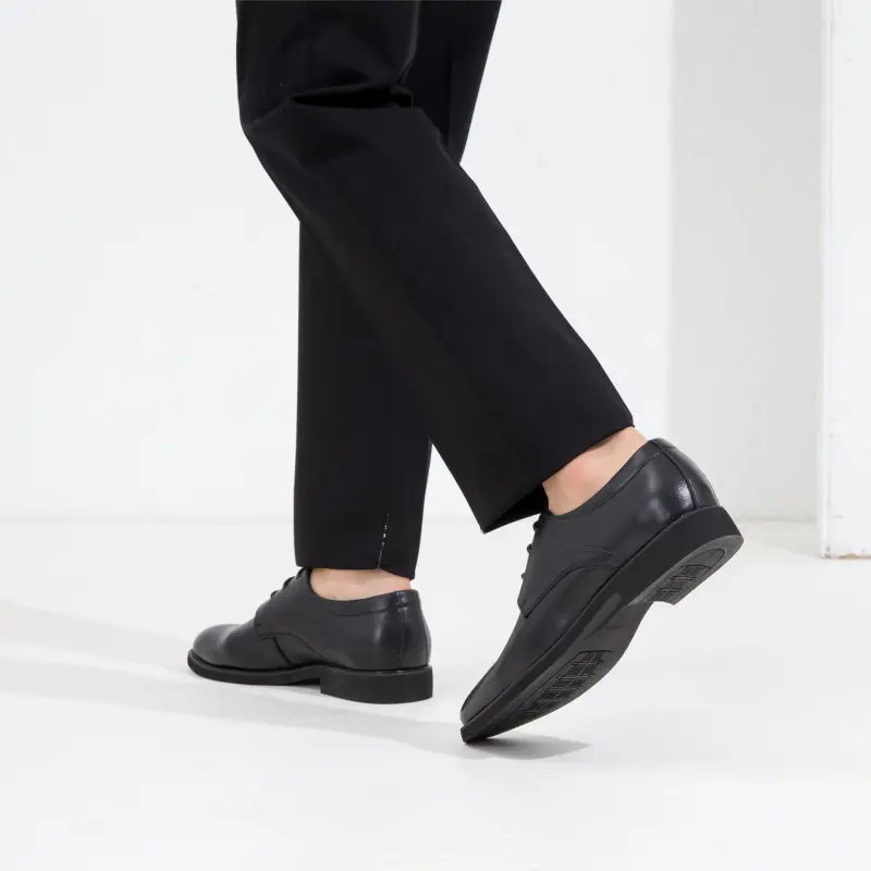 AOKANG Dress Shoes Men Low Top Black-7