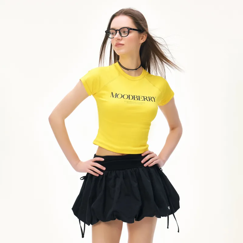 MOOD BERRY T Shirts Women's Yellow-4