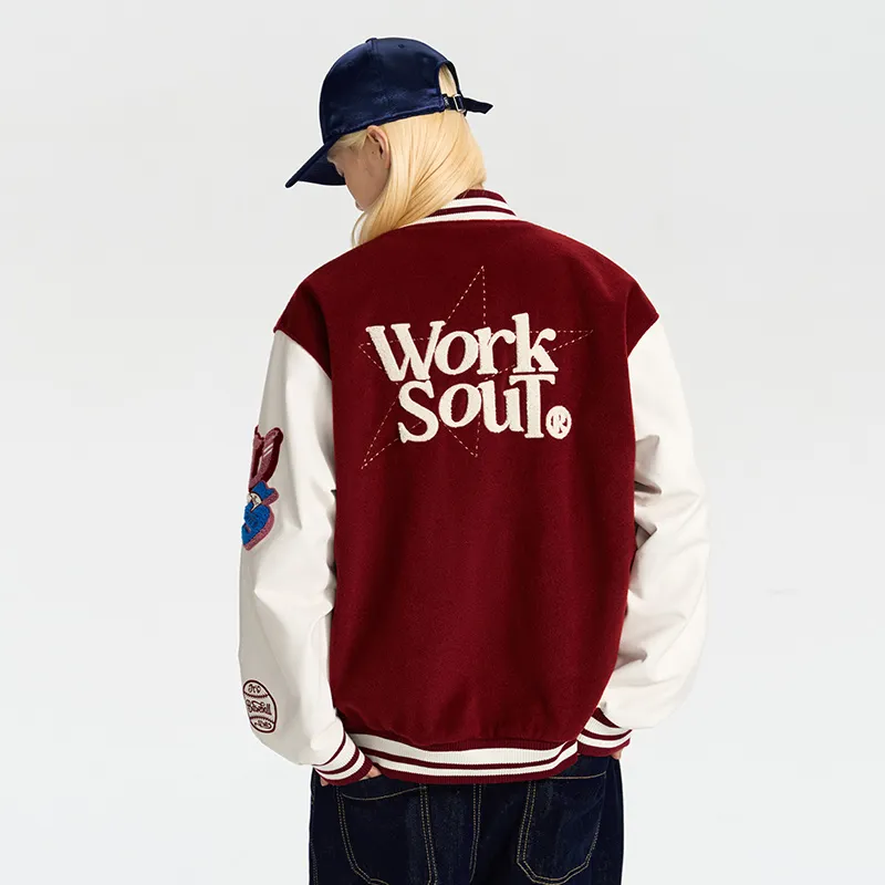 WORKSOUT Baseball Jacket Unisex-3
