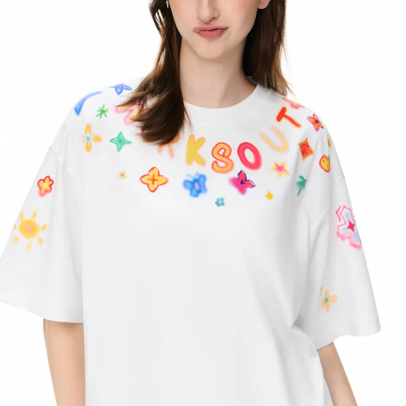 WORKSOUT T Shirts Women's White-2