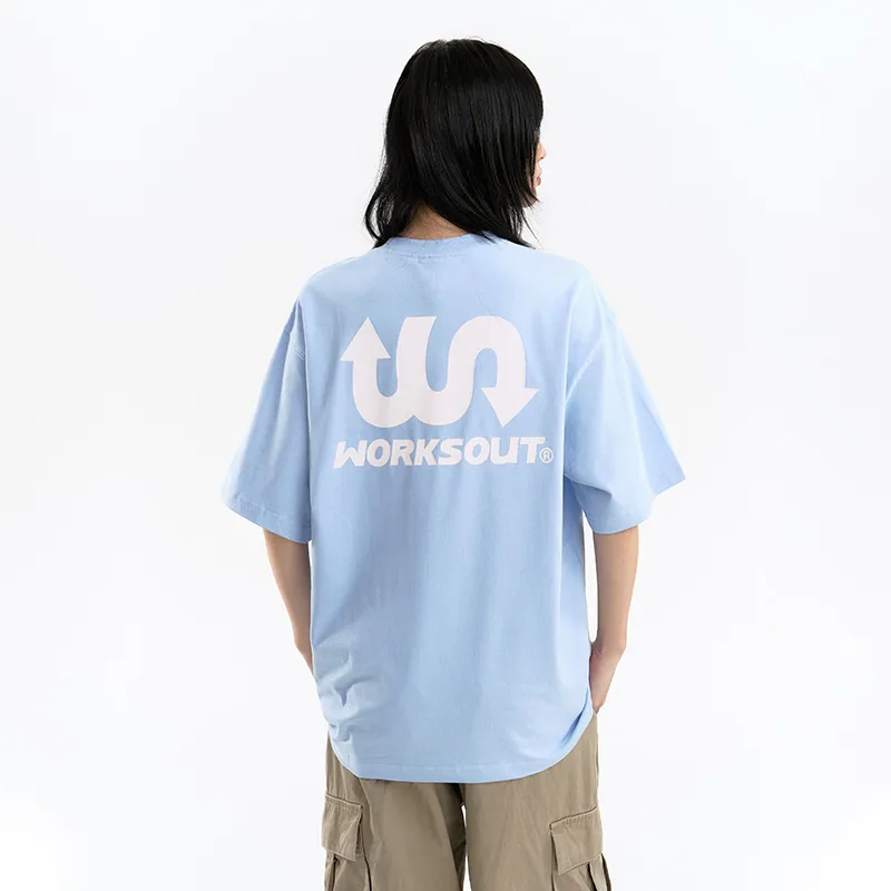 WORKSOUT Drop Shoulder Sleeve T Shirt Unisex-7