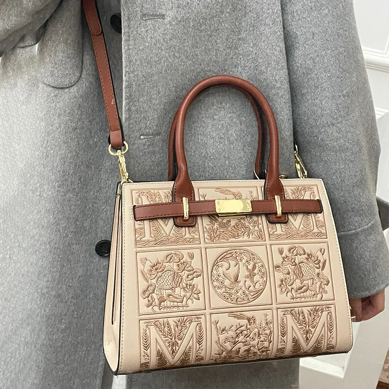PAYOT Pu Shoulder Bag Crossbody Bag Handbag Regular Women's Apricot-7