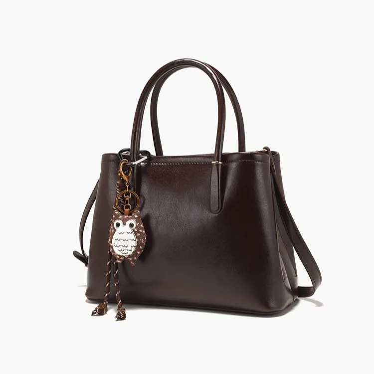 PAYOT Microfiber Synthetic Leather Shoulder Bag Crossbody Bag Handbag Regular Women's Coffee-1