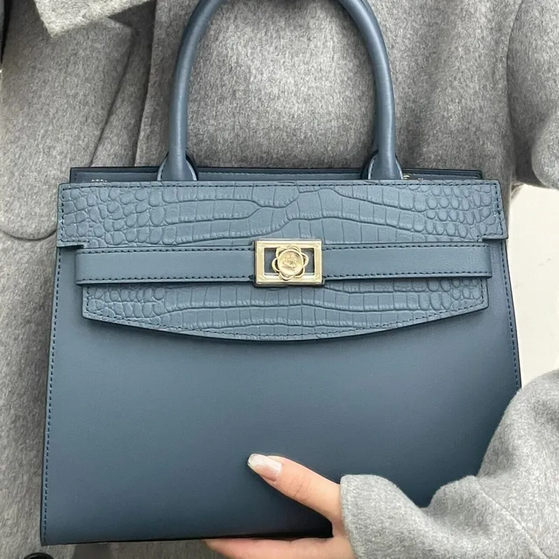 PAYOT Cow Leather Patchwork Synthetic Leather Wedding Bag One Shoulder Handbag Regular Women's Burgundy/Black/Blue/Ecru-9