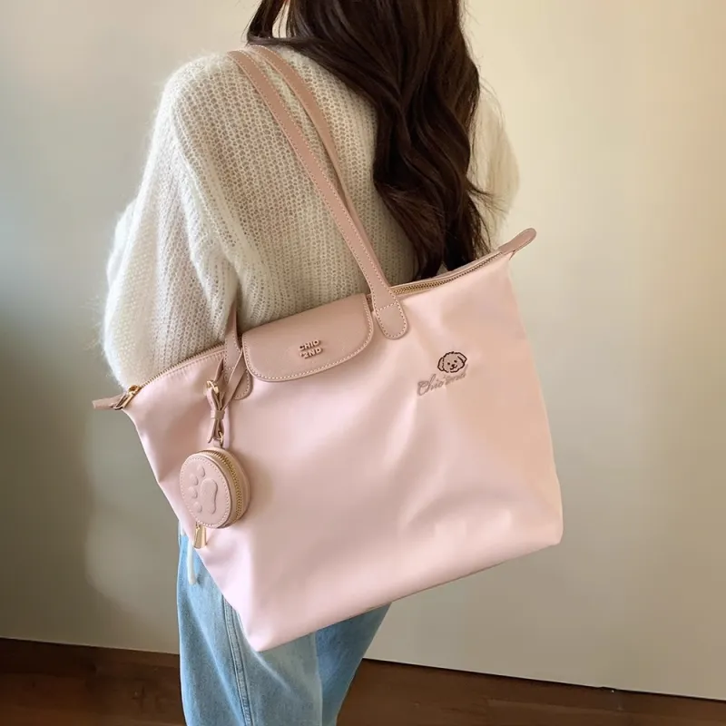 PAYOT Nylon Portable Crossbody Bag, Shoulder Bag Women's Pink-4