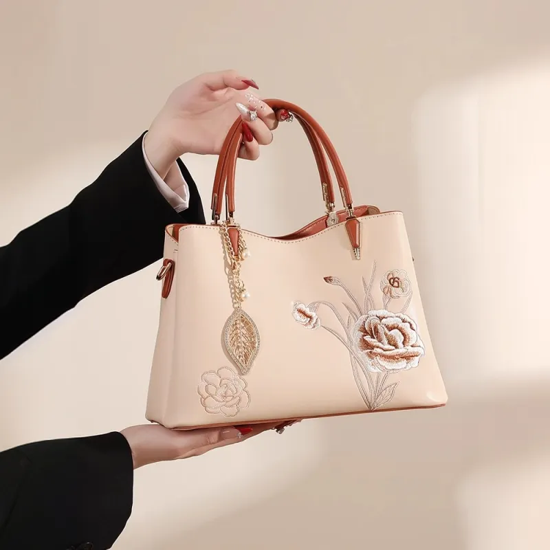 PAYOT PU One Shoulder Handbags Regular Women's Ecru/Apricot-8