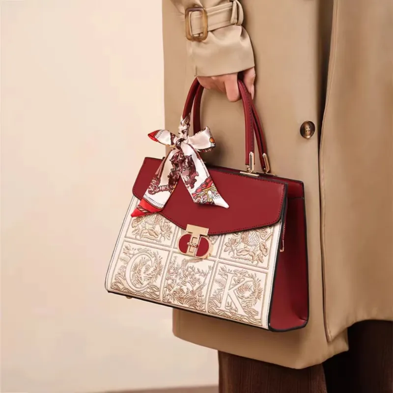 PAYOT PU Wedding Bag Shoulder Bag Crossbody Bag Handbag Regular Women's Burgundy-4