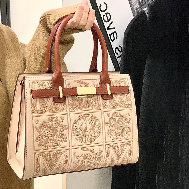 PAYOT Pu Shoulder Bag Crossbody Bag Handbag Regular Women's Apricot-6