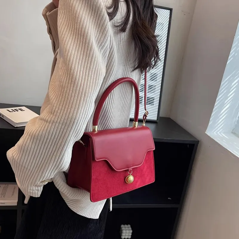 PAYOT PU One Shoulder Handbags Regular Women's Burgundy-3