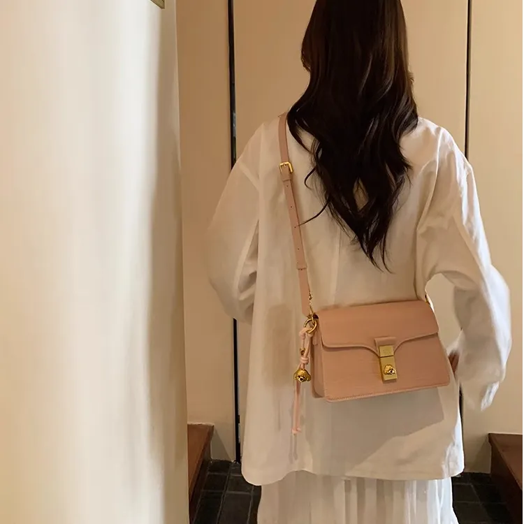 PAYOT Microfiber Synthetic Leather Cherry Blossom Latte Shoulder Bag Regular Women's Multicolor-3