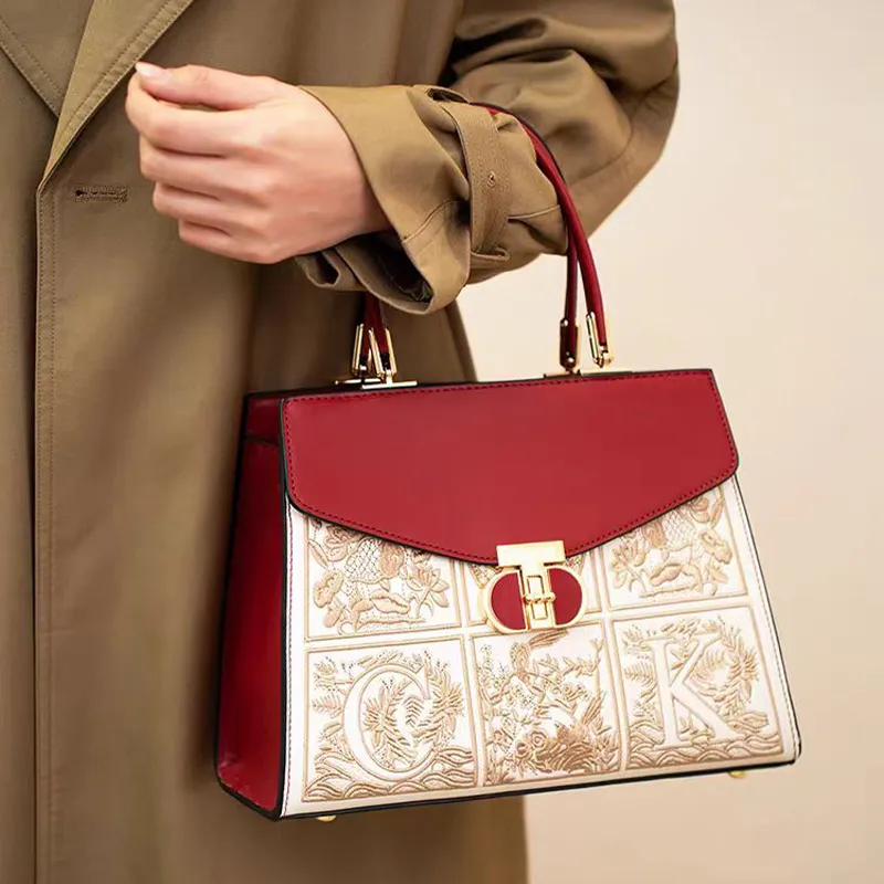 PAYOT PU Wedding Bag Shoulder Bag Crossbody Bag Handbag Regular Women's Burgundy-5