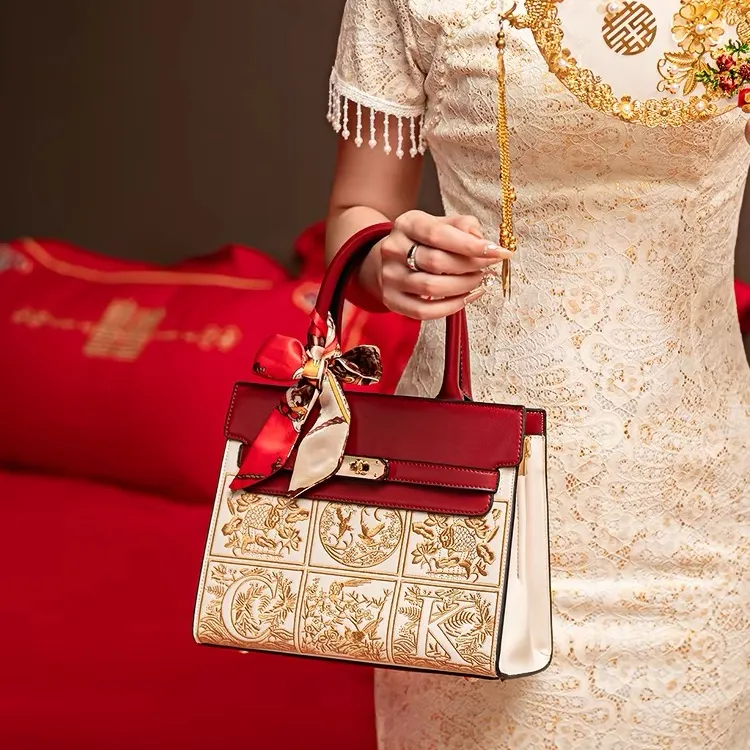 PAYOT PU Wedding Bag One Shoulder Handbag Regular Women's Burgundy-5