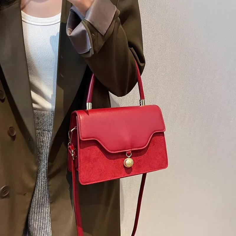 PAYOT PU One Shoulder Handbags Regular Women's Burgundy-8