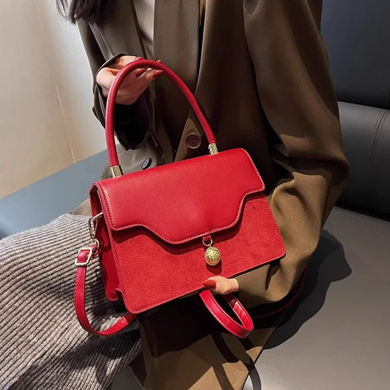 PAYOT PU One Shoulder Handbags Regular Women's Burgundy-12