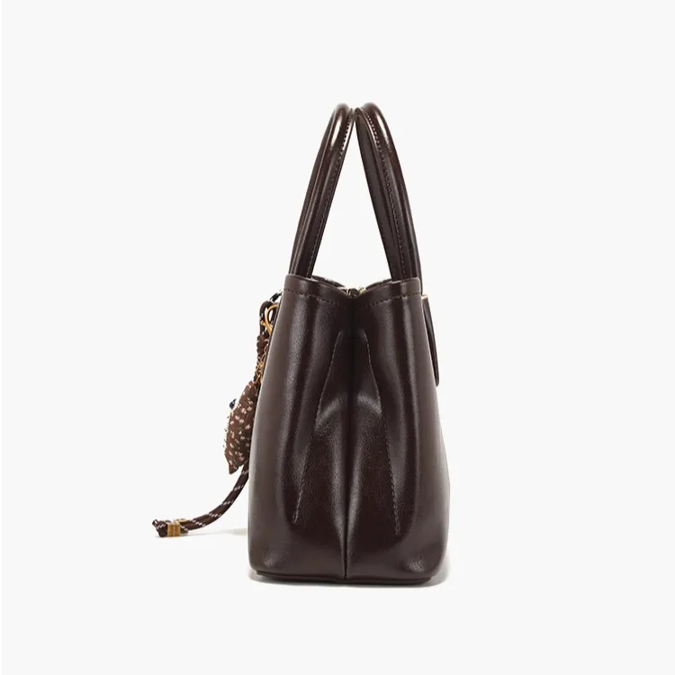 PAYOT Microfiber Synthetic Leather Shoulder Bag Crossbody Bag Handbag Regular Women's Coffee-3
