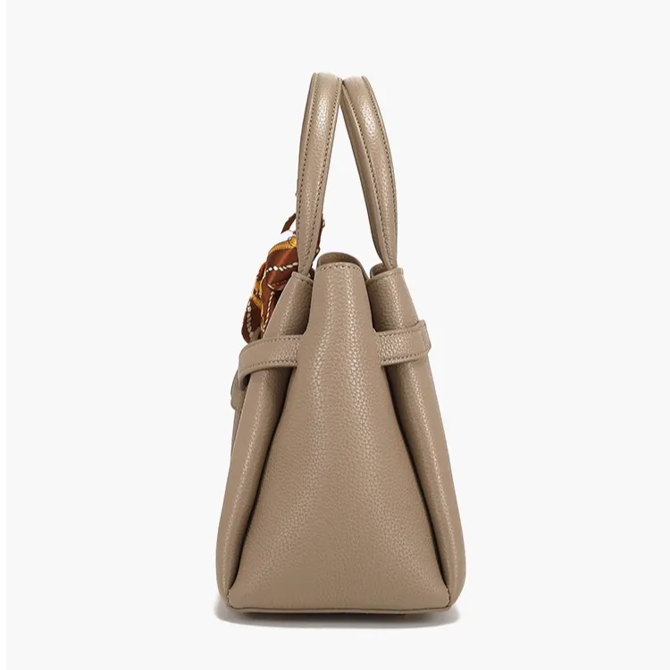 PAYOT Microfiber Synthetic Leather Handbag Regular Women's Elephant Gray-3