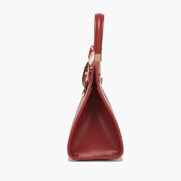 PAYOT Microfiber Synthetic Leather Wedding Bag Shoulder Bag Crossbody Bag Handbag Regular Women's Burgundy-3
