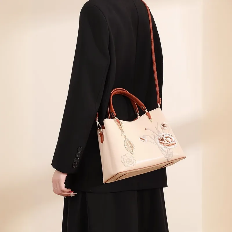 PAYOT PU One Shoulder Handbags Regular Women's Ecru/Apricot-9