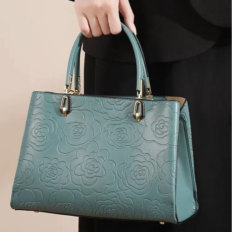 PAYOT Synthetic Leather Wedding Bag Shoulder Handbag Regular Women's Blue/Burgundy-5