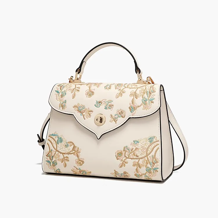 PAYOT Synthetic Leather Shoulder Bag Crossbody Bag Handbag Regular Women's Ecru-1